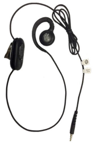 Zebra HDST-35MM-PTT1-02 headphones/headset Wired In-ear Office/Call center Black