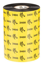 Zebra 3400 Performance Wax-Resin thermal ribbon 450 m Black