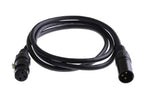 Microconnect PRO XLR cable 10m, AWG24, OFC, Balances, shielded, PVC, OD6,0mm, black audio cable