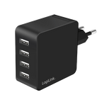 LogiLink PA0336 mobile device charger Universal Black AC Fast charging Indoor
