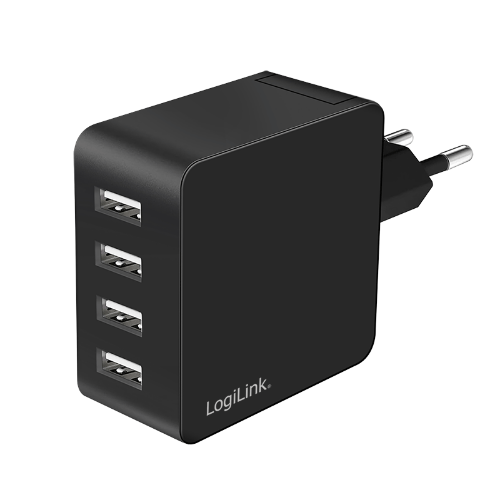 LogiLink PA0336 mobile device charger Universal Black AC Fast charging Indoor