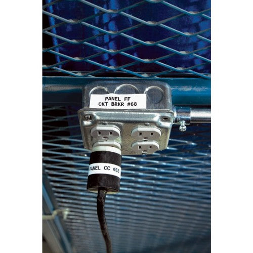 Brady M21-750-595-WT printer label Black, White Self-adhesive printer label