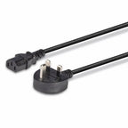 Lindy 1m UK 3 Pin Plug to IEC C13 Mains Power Cable, Black