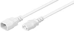 Microconnect PE040610W power cable White 1 m C14 coupler C13 coupler