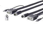 Vivolink PROVGASCW10 VGA cable 10 m VGA (D-Sub) + 3.5mm Black
