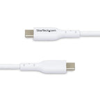 StarTech.com 3ft (1m) USB-C Charging Cable, Charge & Sync, 60W (3A) PD, USB 2.0 Laptop Charger Cable - White USB C Charging Cord