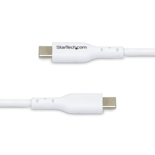 StarTech.com 6.6ft (2m) USB-C Charging Cable, Charge & Sync, 60W (3A) PD, USB 2.0 Laptop Charger Cable - White USB C Charging Cord