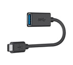 Belkin F2CU036btBLK USB cable USB 3.2 Gen 1 (3.1 Gen 1) USB C USB A Black