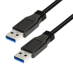 LogiLink 2m USB A - USB A 3.0 M/M USB cable USB 3.2 Gen 1 (3.1 Gen 1) Black