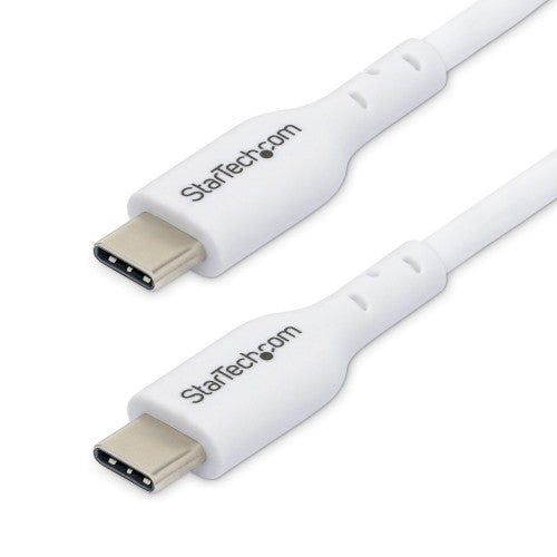 StarTech.com 3ft (1m) USB-C Charging Cable, Charge & Sync, 60W (3A) PD, USB 2.0 Laptop Charger Cable - White USB C Charging Cord