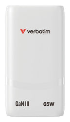 Verbatim Fold 'n' Go GaN Charger 65W EU plug White