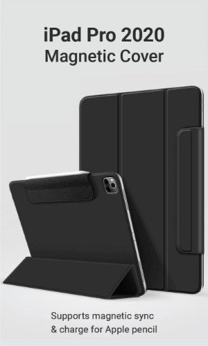 eSTUFF COLORADO Magnet Case for iPad 12.9 Pro 2022/2021/2020 - Black