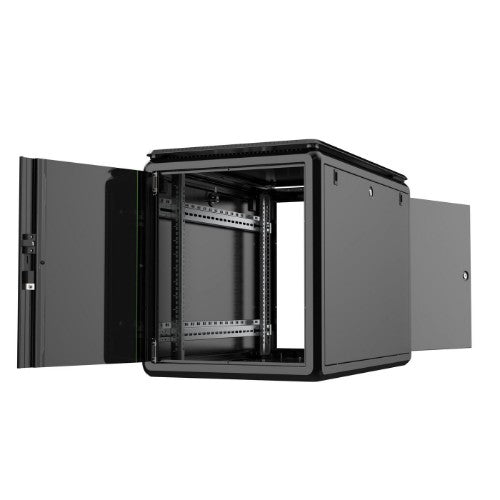 Lanview RDL12U61BL rack cabinet 12U Freestanding rack Black
