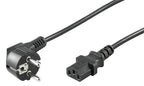 Microconnect PE010405 power cable Black 0.5 m Power plug type E+F C13 coupler