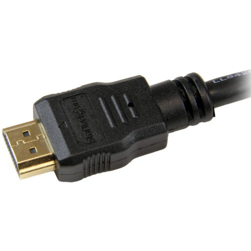 StarTech.com 10ft (3m) HDMI Cable - 4K High Speed HDMI Cable with Ethernet - UHD 4K 30Hz Video - HDMI 1.4 Cable - Ultra HD HDMI Monitors, Projectors, TVs & Displays - Black HDMI Cord - M/M