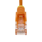 StarTech.com 1.5m Orange Slim CAT6 Ethernet Cable, Snagless, 100W PoE, UTP, LSZH, 28AWG Pure Bare Copper Wire, Slim RJ45 Network Patch Cord w/Strain Reliefs, Individually Tested