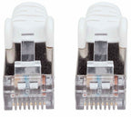 Intellinet Network Patch Cable, Cat7 Cable/Cat6A Plugs, 1m, White, Copper, S/FTP, LSOH / LSZH, PVC, RJ45, Gold Plated Contacts, Snagless, Booted, Lifetime Warranty