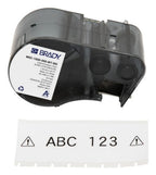 Brady M5C-1500-595-WT-BK printer label Black, White Self-adhesive printer label