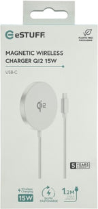 eSTUFF ES638300 mobile device charger Smartphone Aluminium AC Wireless charging Fast charging Indoor