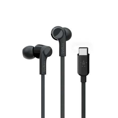 Belkin ROCKSTAR Headset Wired In-ear Calls/Music USB Type-C Black