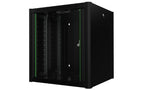 Lanview RWP12U56BL rack cabinet 12U Wall mounted rack Black