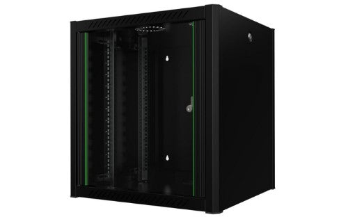 Lanview RWP12U56BL rack cabinet 12U Wall mounted rack Black