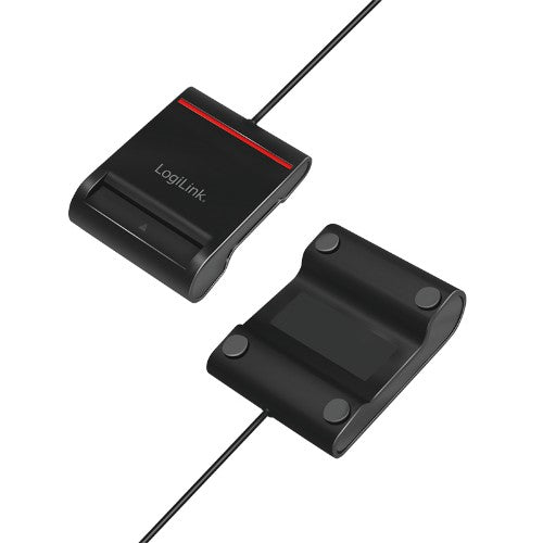 LogiLink CR0047 smart card reader Indoor USB 2.0 Black