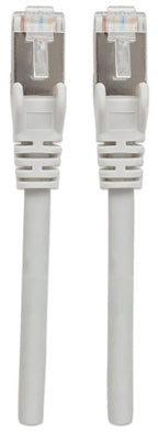 Intellinet Network Patch Cable, Cat6, 1m, Grey, Copper, S/FTP, LSOH / LSZH, PVC, RJ45, Gold Plated Contacts, Snagless, Booted, Lifetime Warranty