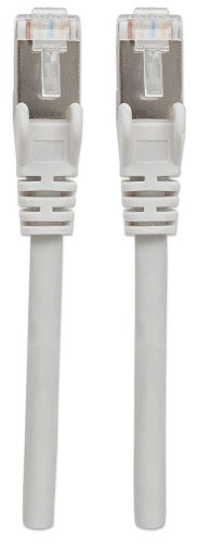 Intellinet Network Patch Cable, Cat6, 1m, Grey, Copper, S/FTP, LSOH / LSZH, PVC, RJ45, Gold Plated Contacts, Snagless, Booted, Lifetime Warranty