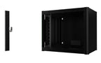 Lanview RWM09U45BL rack cabinet 9U Wall mounted rack Black