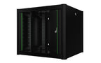 Lanview RWP09U56BL rack cabinet 9U Wall mounted rack Black