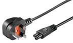 Microconnect PE090810 power cable Black 1 m Power plug type G C5 coupler