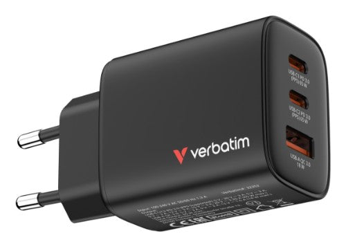 Verbatim Essentials GaN Charger 65W EU plug Black