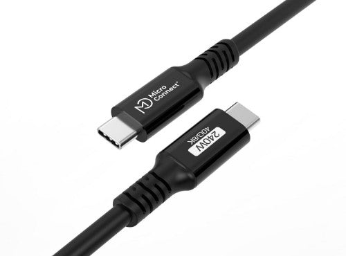 Microconnect USB4CC05-240W USB cable USB4 Gen 3x2 0.5 m USB C Black