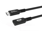 Microconnect USB3.2CC015EX USB cable USB 3.2 Gen 2x2 0.15 m USB C 20 Gbit/s 240 W Black