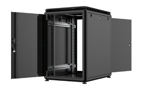 Lanview RDL16U68BL rack cabinet 16U Freestanding rack Black