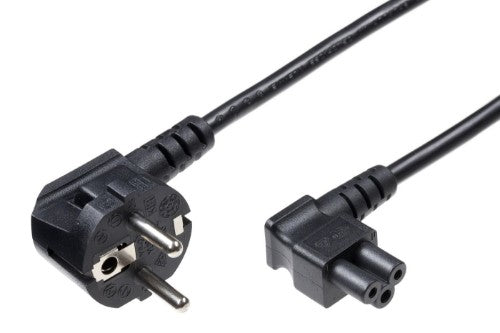 Microconnect PE010818A power cable Black 1.8 m Power plug type E+F C5 coupler