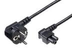 Microconnect PE010850A power cable Black 5 m Power plug type E+F C5 coupler