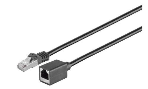 Microconnect STP601SEXT networking cable Black 1 m Cat6 F/UTP (FTP)