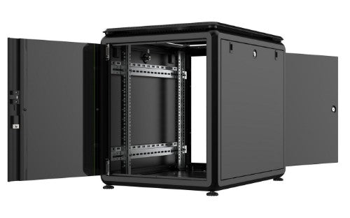 Lanview RDL12U68BL rack cabinet 12U Freestanding rack Black
