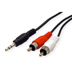 ROLINE 3.5mm/2x RCA (M) Cable 10 m