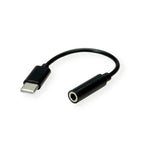 Value 12.99.3214 audio cable 0.13 m 3.5mm USB Black