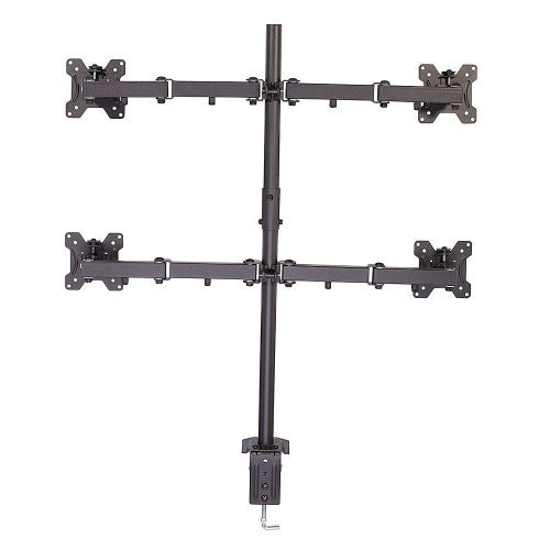 Lindy Quad Display Bracket with Pole and Desk Clamp
