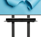B-Tech Large Universal Flat Screen Trolley / Floor Stand (VESA 600 x 400) - 1.6m Ø50mm Poles