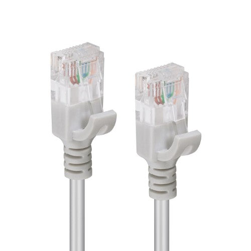 Microconnect V-UTP6A01-SLIM networking cable Grey 1 m Cat6a U/UTP (UTP)