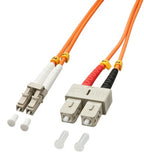 Lindy LC/SC 2m InfiniBand/fibre optic cable Multicolour, Orange