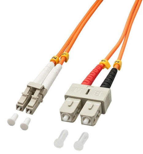 Lindy LC/SC 2m InfiniBand/fibre optic cable Multicolour, Orange