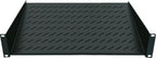 Intellinet 19" Cantilever Shelf, 1U, 2-Point Front Mount, 150mm Depth, Max 25kg, Black, Three Year Warranty