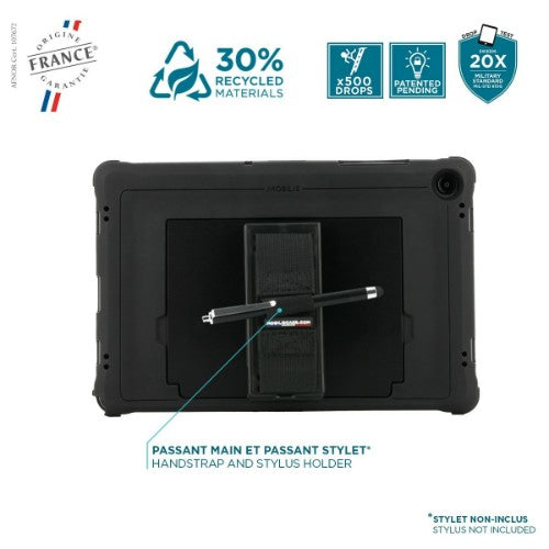 Mobilis 067012 PROTECH - Case + 360° rotating handstrap + kickstand for Galaxy Tab A9+ 11''