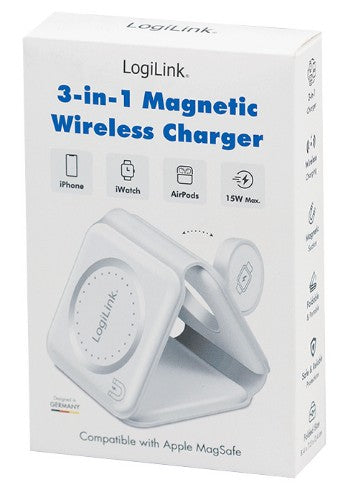LogiLink PA0344 mobile device charger Universal White USB Wireless charging Fast charging Indoor